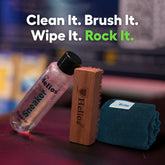 Helios Super Sneaker Cleaner Kit 125 ml with Microfiber Cleaning Cloth | Shoe Cleaning Kit with Microfiber Towel | Shoes Cleaner | Shoe Cleaning Solution with All Purpose Shoe Brush